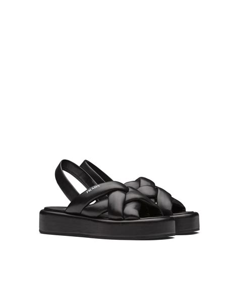 sandalias plataforma prada|sandalias prada.